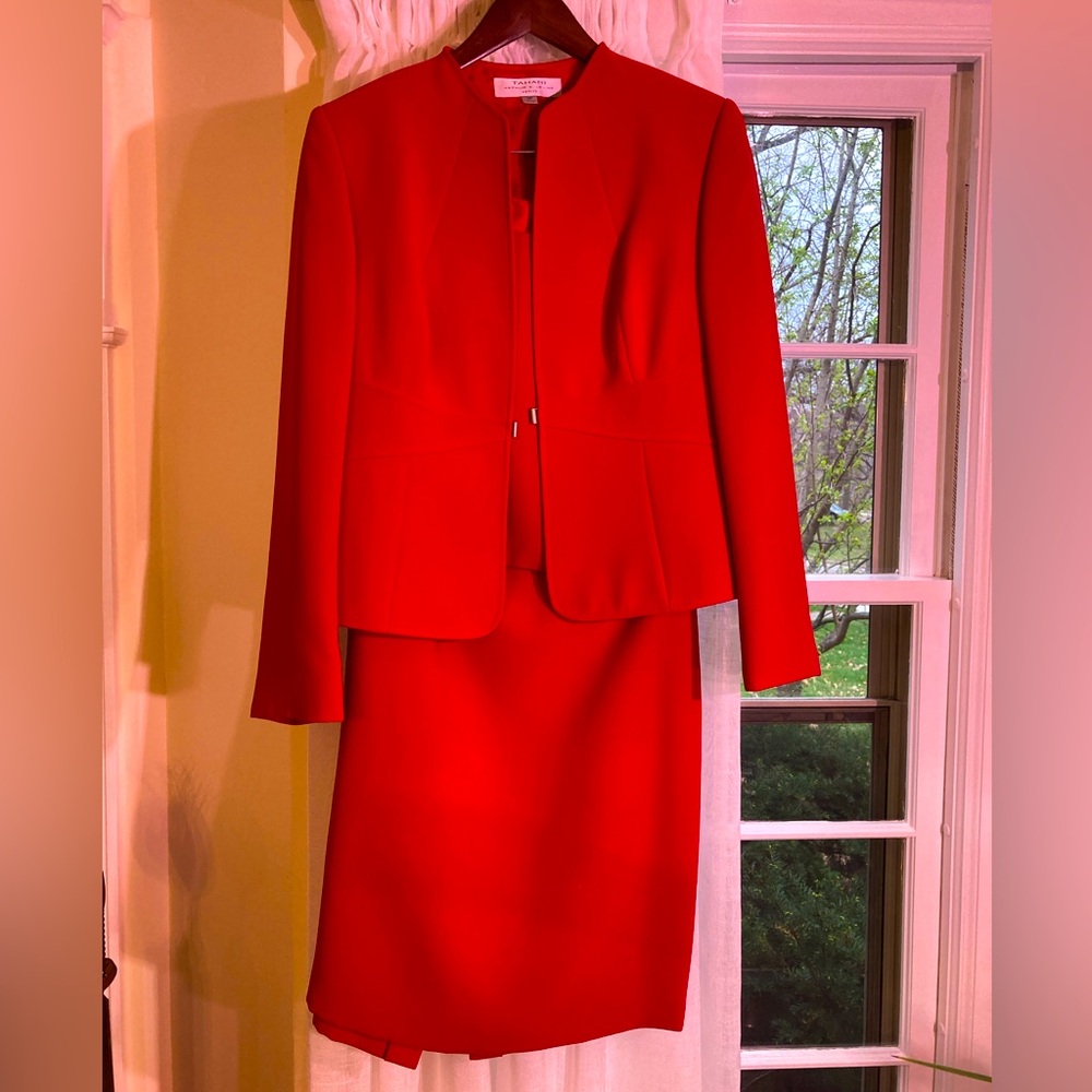 Red Tahari 3-Piece Power Suit